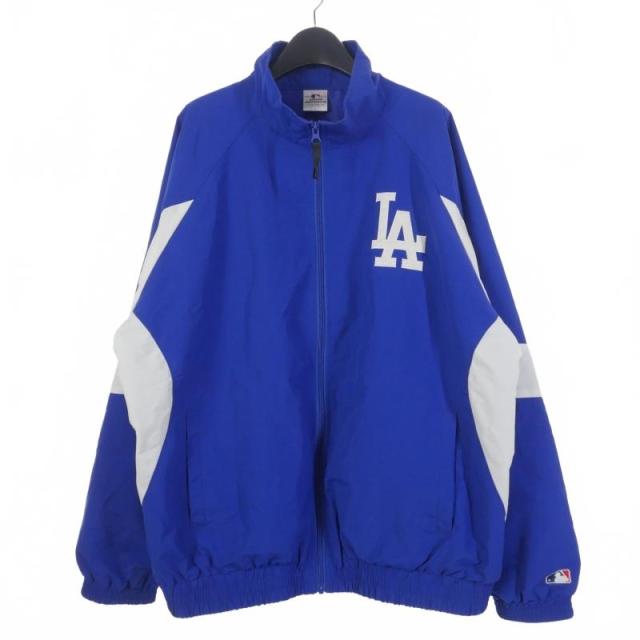【中古】メジャーリーグベースボール MLB ドジャース LA チームナイロンジャケット ブルゾン L ブルー 青 MB14822の通販は