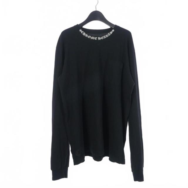 中古】クロムハーツ CHROME HEARTS CH ネックロゴプリントTシャツ 長袖 
