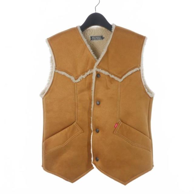 【中古】ヒステリックグラマー HYSTERIC GLAMOUR ウエスタンベスト フェイクムートン ボア M ベージュ 02223AV03310