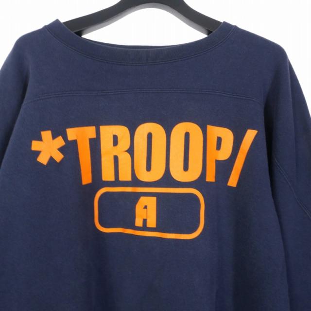 90s 初期 A BATHING APE スウェット L ネイビー 初期】BAPE ネイビー トレーナー 90's 初期 A・BATHING APE スウェット