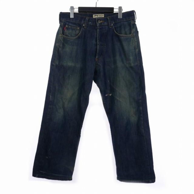 【中古】ステューシー STUSSY アメリカ製 USA製 デニム ストレート 32 インディゴ メンズ