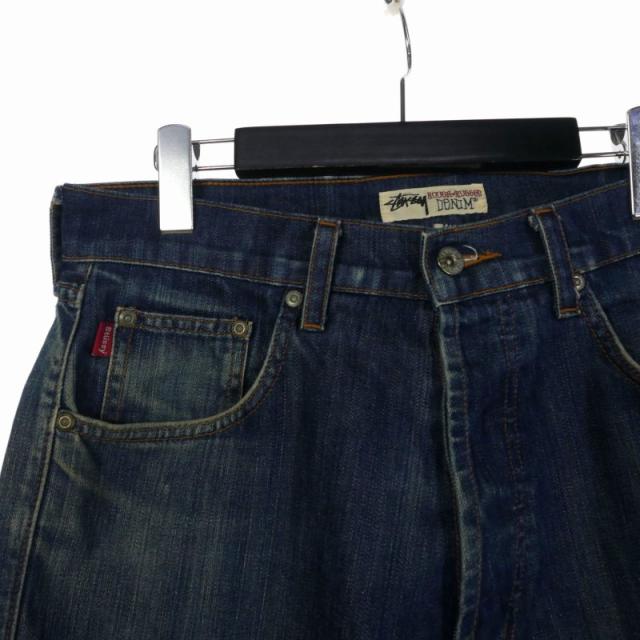 【中古】ステューシー STUSSY アメリカ製 USA製 デニム ストレート 32 インディゴ メンズ