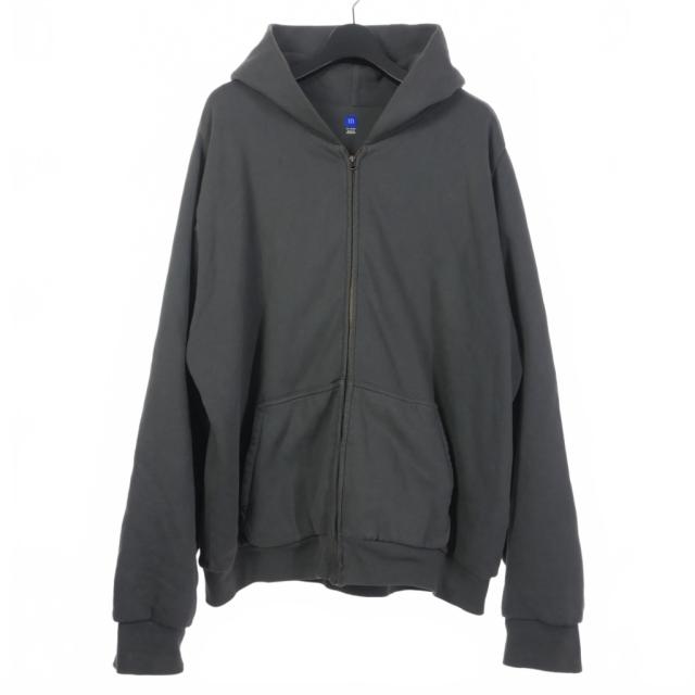 【中古】イージーギャップ Yeezy GAP ZIP HOODIE ジップアップパーカー XXL グレー メンズ