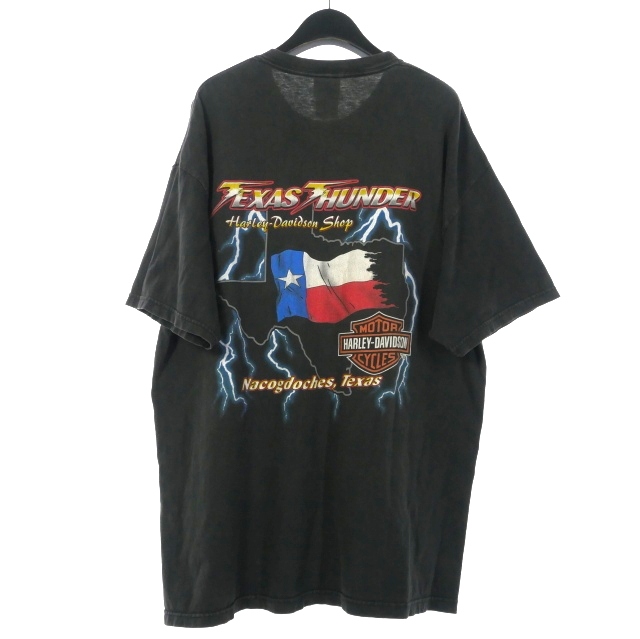 ハーレーダビッドソン 90s ヴィンテージTシャツ 古着 ブルーフレイム