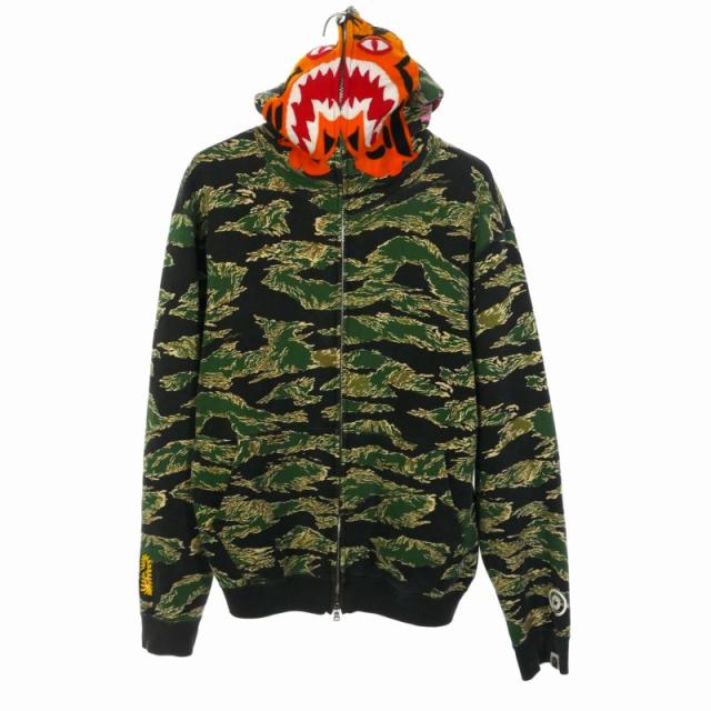 A BATHING APE タイガー&シャークパーカー ごぼう【A BATHING APE
