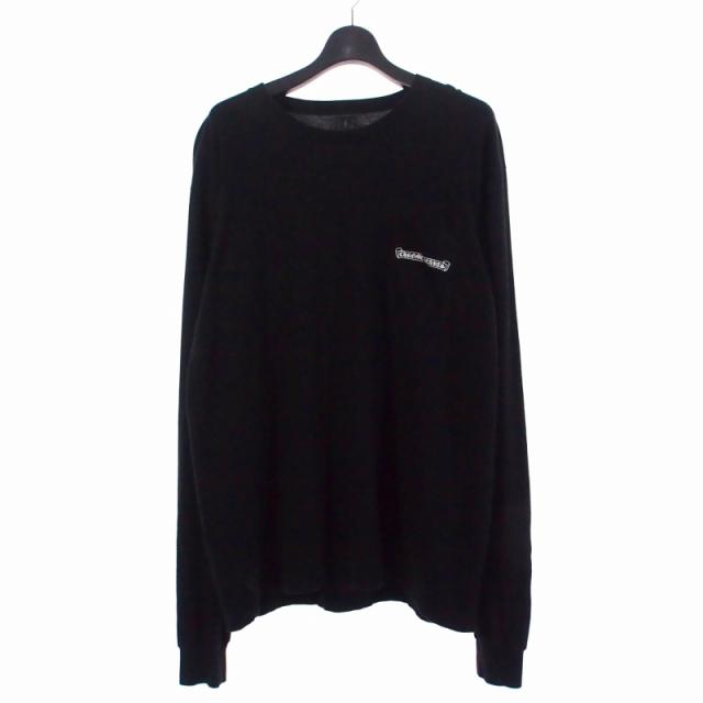 中古】クロムハーツ CHROME HEARTS スクロールラベルロングロゴTシャツ