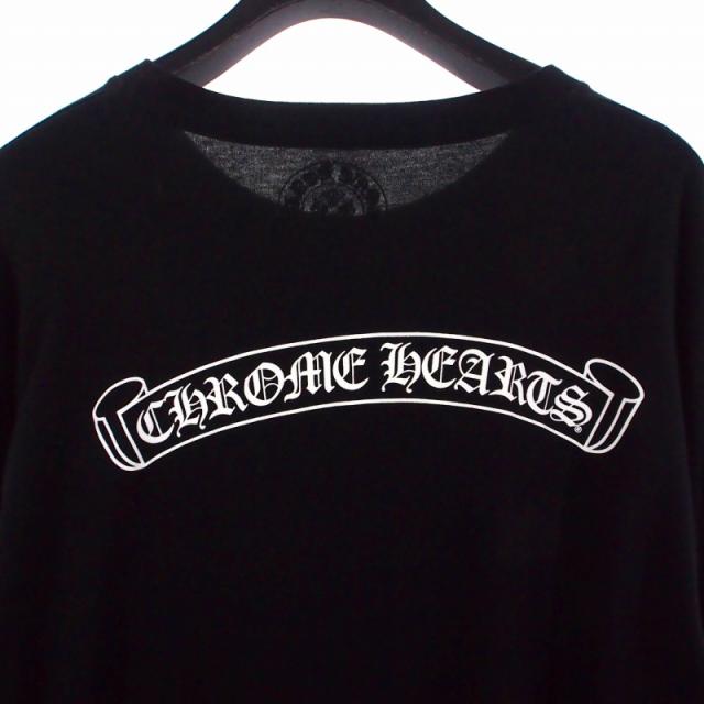 中古】クロムハーツ CHROME HEARTS スクロールラベルロングロゴTシャツ