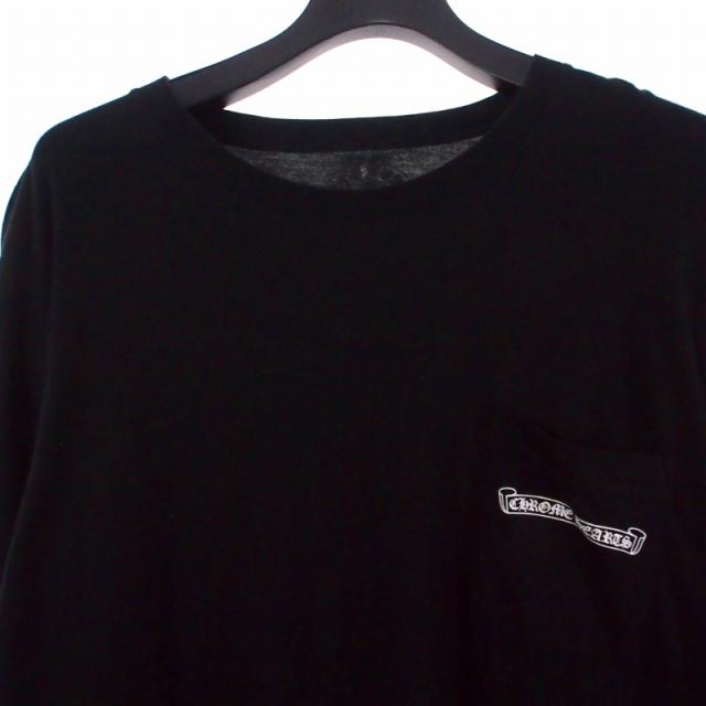中古】クロムハーツ CHROME HEARTS スクロールラベルロングロゴTシャツ