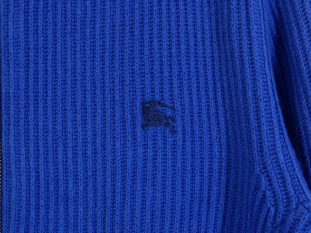 中古】バーバリーブラックレーベル BURBERRY BLACK LABEL ロゴ ニット