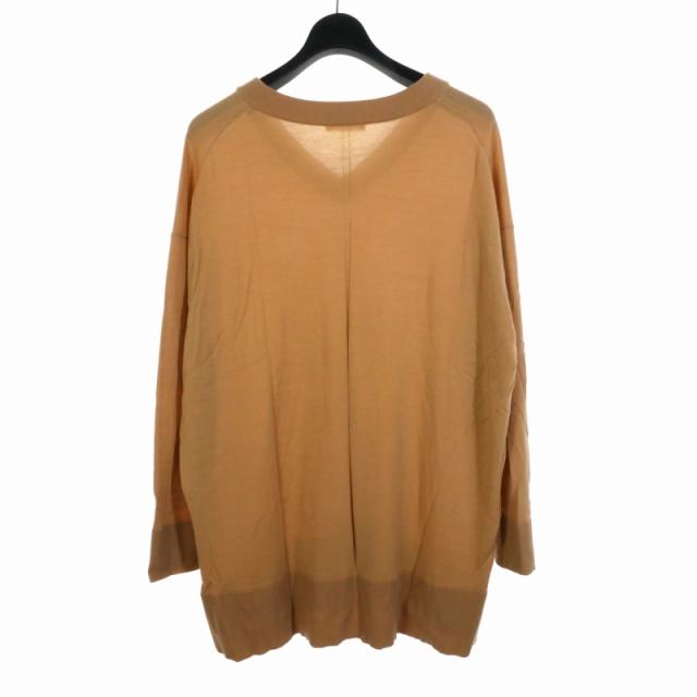 中古】ザロウ THE ROW Vネック ニットワンピース ウール 無地 XS