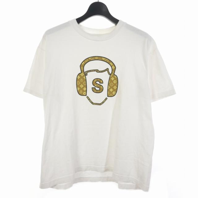【中古】ステューシー STUSSY モノグラム Tシャツ 半袖 プリントロゴ L ホワイト 白 メンズ