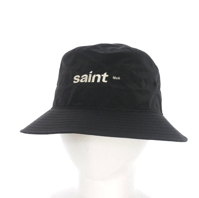 【中古】未当てはめる品 仙マイケル SAINTMICHAEL 25SS SAINT BUCKET HAT 井戸釣瓶かぶり笠 かぶり笠 os 黒いこと 黒
