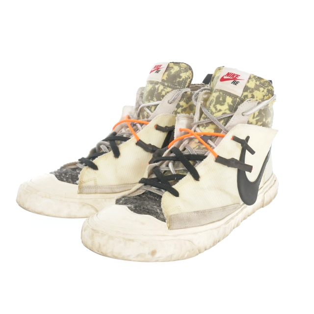 【中古】ナイキ NIKE × READYMADE BLAZER MID レディメイド ブレーザーミッド スニーカー 靴 US10 28cm ホワイト 白