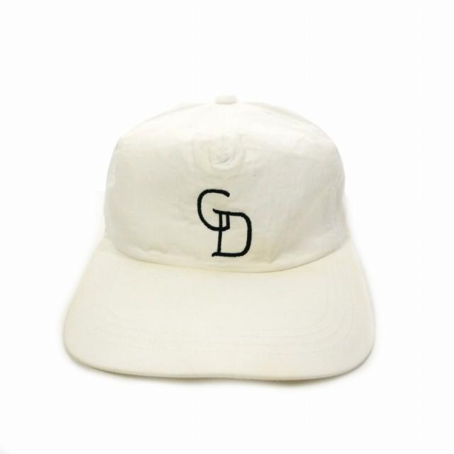 【中古】グッドイナフ GOODENOUGH 90s 初期モデル 刺?ロゴ キャップ 帽子 FREE ホワイト 白 メンズ