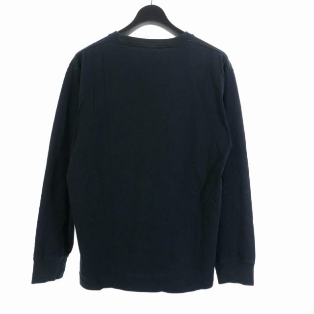 BAPE 長袖シャツ ブラック　古着 古着 BAPE ベイプ 日本製 長袖 両面プリント Tシャツ S ブラック ロンT