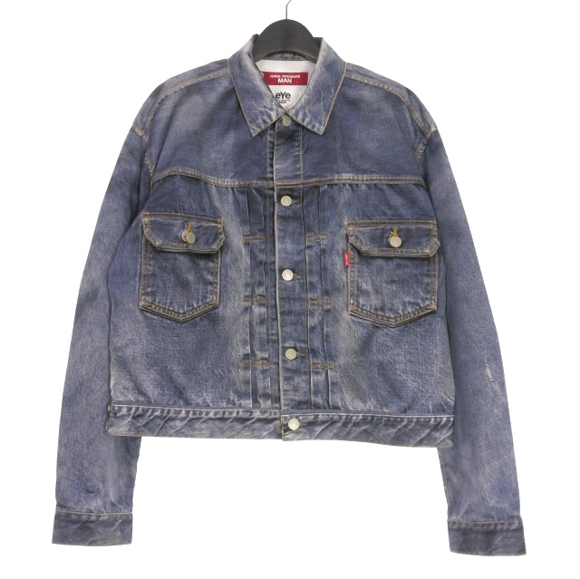 【中古】未使用品 eye JUNYA WATANABE MAN × BerBerJin × Levi's 25SS  507XX 2nd 転写デニムジャケット