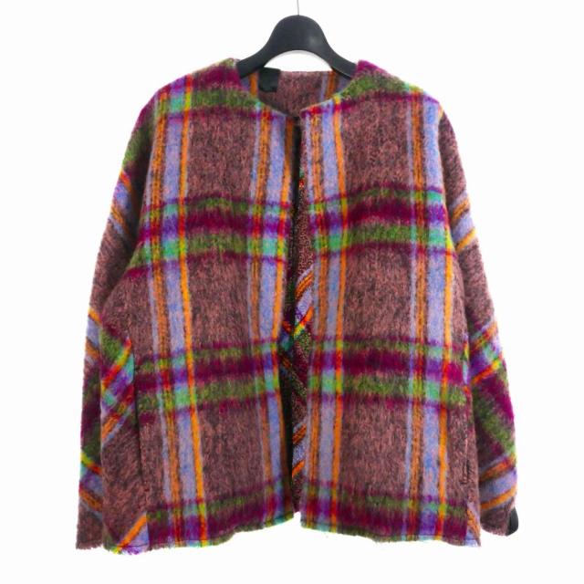 【中古】ミスターハリウッド N.HOOLYWOOD 24AW Compile Line ニットウールジャケット 36 パープル 2242-BL07-008 メンズ