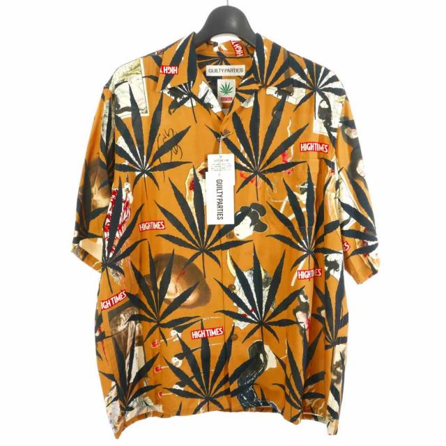 【中古】ワコマリア WACKO MARIA × ハイタイムズ HIGHTIMES 24SS HIGH TIMES S/S HAWAIIAN SHIRT シャツ 半袖 M