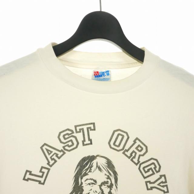 【中古】ラストオージーツー LAST ORGY 2 90S ヘインズ 1枚タグ オリジナル Tシャツ カットソー 半袖 L ホワイト 白 中古】ラストオージーツー LAST ORGY 2 90S ヘインズ 1枚タグ