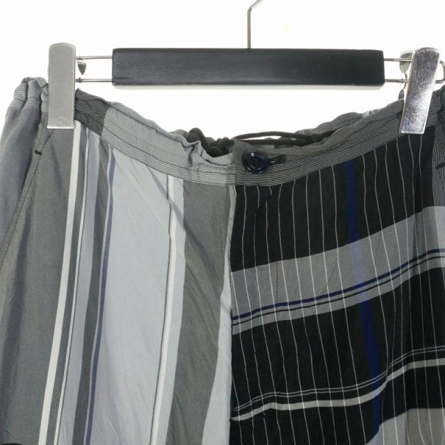 中古】ワイズ Y's RAYON WRINKLED PLAID PANTS レーヨン チェック