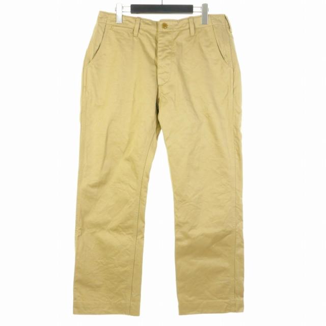 【中古】ザリアルマッコイズ THE REAL McCOY'S ワークパンツ ストレートパンツ スラックス ボトムス  ベージュ メンズ