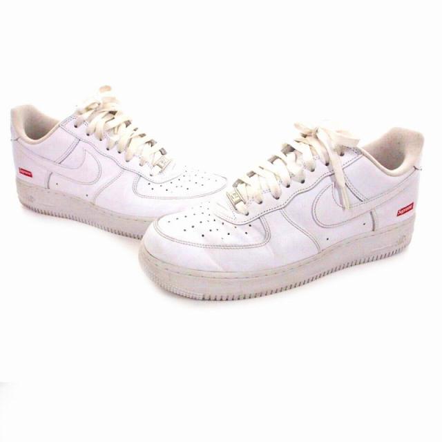 【中古】シュプリーム SUPREME × ナイキ NIKE Air Force 1 Low スニーカー US10 28?p ホワイト 白 CU9225 100 メンズ