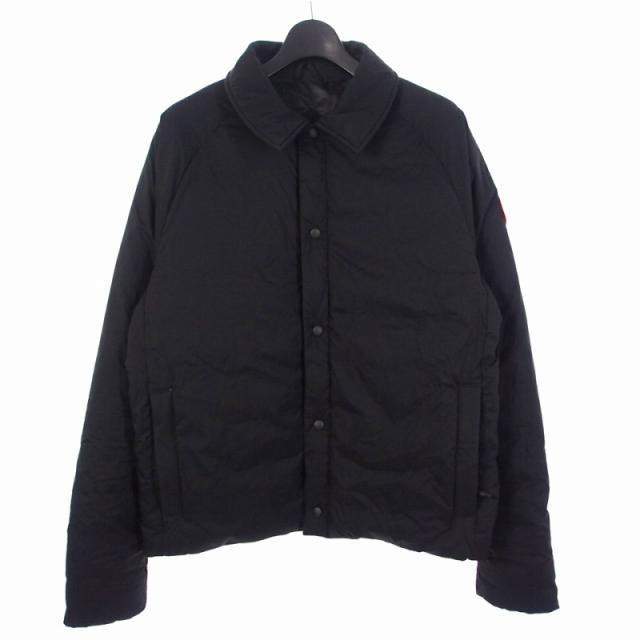 【中古】カナダグース   ダウンジャケット ブルゾン L ブラック 黒 メンズ