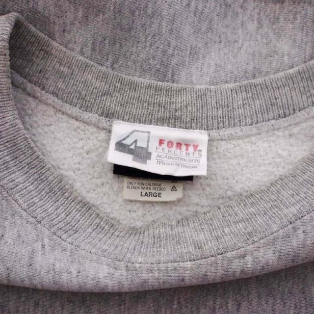 【中古】FPAR FORTY PERCENTS AGAINST RIGHTS 90S CAMBER キャンバー スウェット トレーナー L  グレー メンズ 中古】FPAR FORTY PERCENTS AGAINST RIGHTS 90S CAMBER キャンバー
