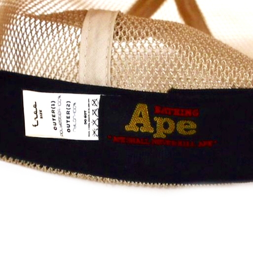 中古】アベイシングエイプ A BATHING APE 90s LOGO TRACKER CAP