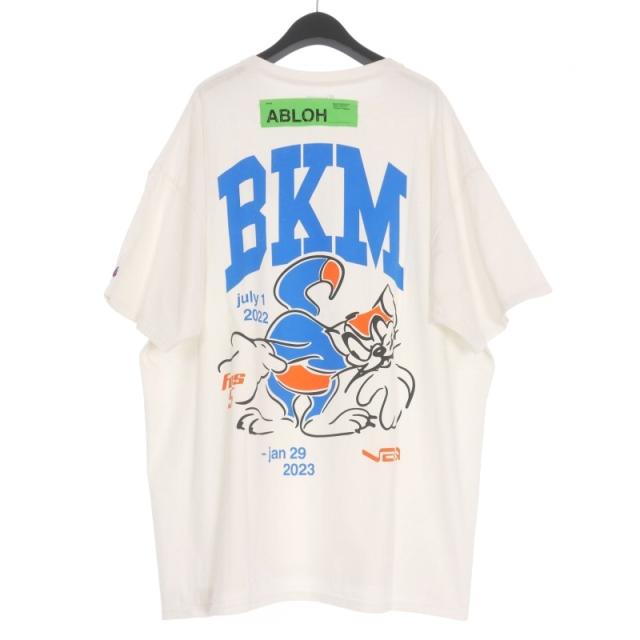 【中古】チャンピオン CHAMPION NY限定 ブルックリンミュージアム プリント Tシャツ カットソー 半袖 2XL ホワイト