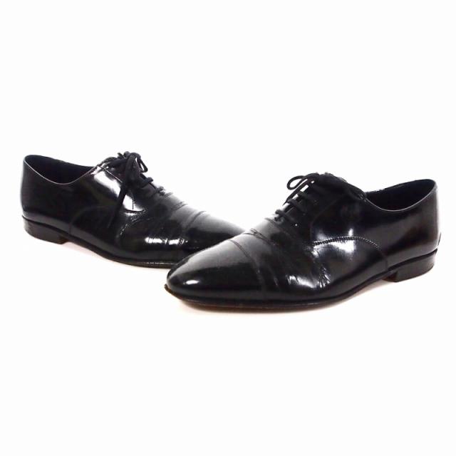 【中古】クロケット&ジョーンズ CROCKETT&JONES ドレスシューズ 靴 8 ブラック 黒 7893-P2 メンズ