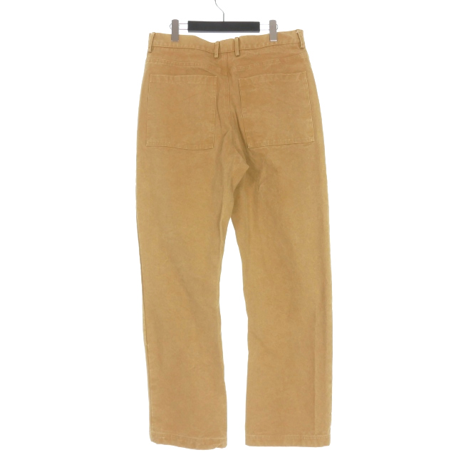 【中古】エンタイアスタジオ entire studio TASK TROUSERS 16.0oz COTTON CANVAS 5ポケット ワークパンツ L ベージュ ES2378 メンズ