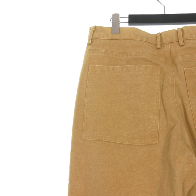【中古】エンタイアスタジオ entire studio TASK TROUSERS 16.0oz COTTON CANVAS 5ポケット ワークパンツ L ベージュ ES2378 メンズ
