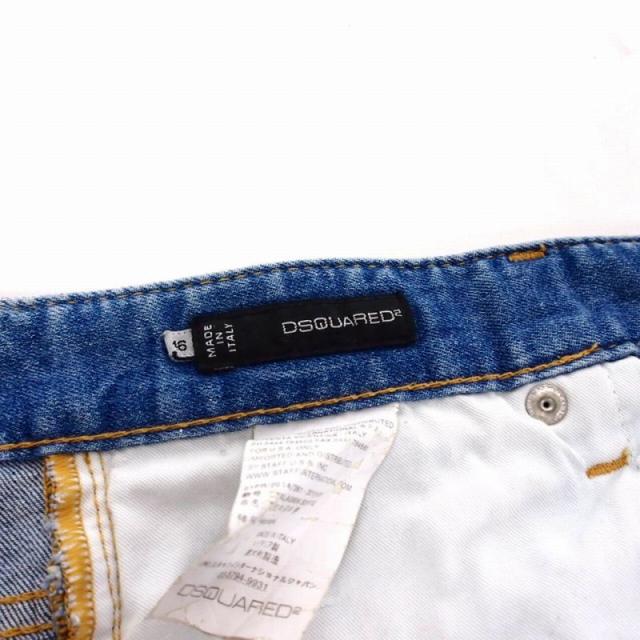 【中古】ディースクエアード DSQUARED2 ダメージスキニー デニム ジーンズ 46 ブルー 青 メンズ_7