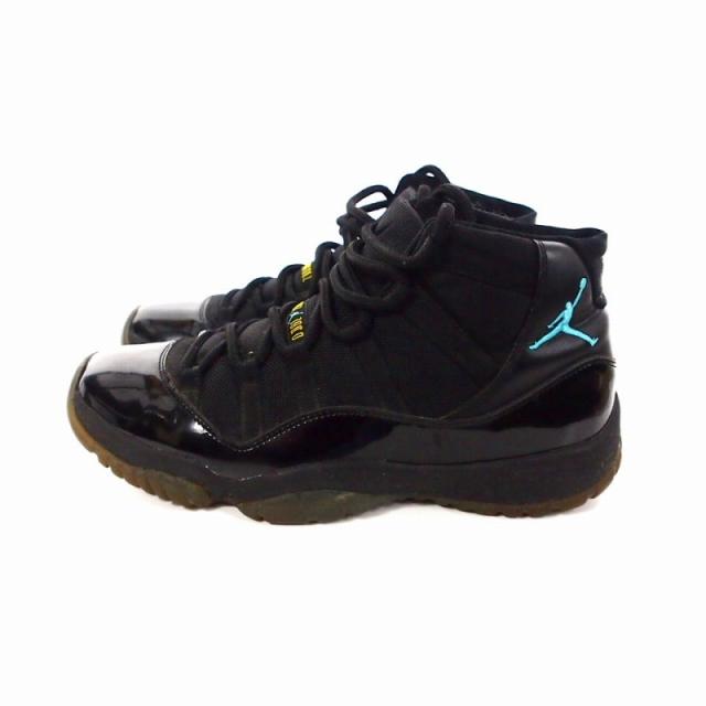 【中古】ナイキ NIKE Air Jordan 11 "Gamma" スニーカー シューズ US10 28?p ブラック 黒 378037 006 メンズ