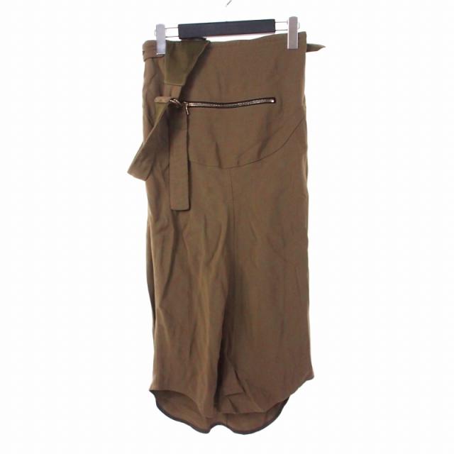 【中古】フォトコピュー PHOTOCOPIEU ワンショルダースカート 36 オリーブ 211CRS レディース