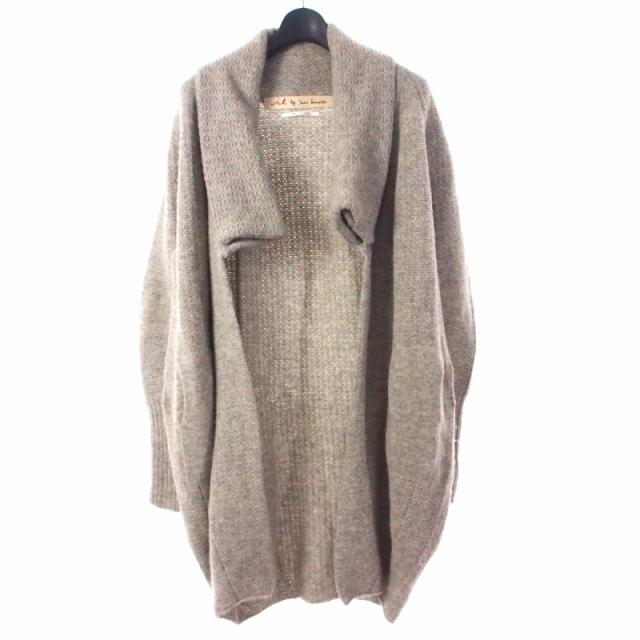 【中古】イエリ IERI アルパカカーディガン 38 グレー 133-410 レディース