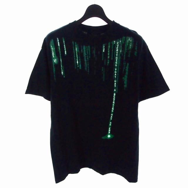 【中古】マトリックス MATRIX 00s The MATRIX RELOADED MOVIE TEE Tシャツ カットソー 半袖 L ブラック 黒 メンズ