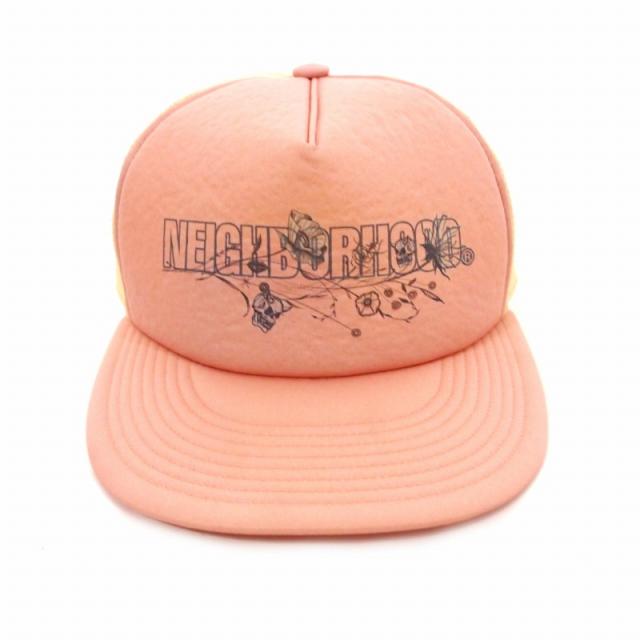 【中古】ネイバーフッド NEIGHBORHOOD 24SS Dr. Woo NHXDR WOO.MESH CAP キャップ 帽子 F ピンク/ベージュ 241HCDWN-HT01S メンズ
