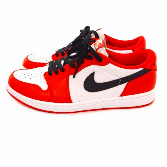 【中古】ナイキ NIKE Air Jordan 1 Low OG "Starfish" スニーカーシューズ US9.5 27.5?p オレンジ/ブラック/ホワイト