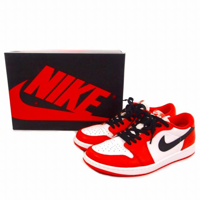 【中古】ナイキ NIKE Air Jordan 1 Low OG "Starfish" スニーカーシューズ US9.5 27.5?p オレンジ/ブラック/ホワイト