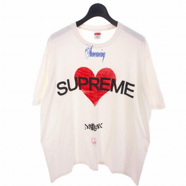 【中古】シュプリーム SUPREME 25SS ANNOUNCING TEE Tシャツ カットソー 半袖 XL ホワイト 白 メンズ