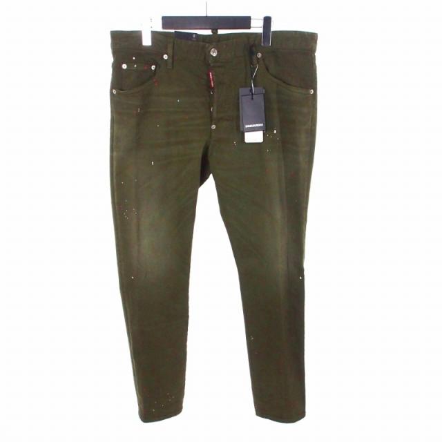 【中古】ディースクエアード DSQUARED2 23AW Skater Jean スケータージーンズ デニム パンツ 54 カーキ S74LB1356 メンズ