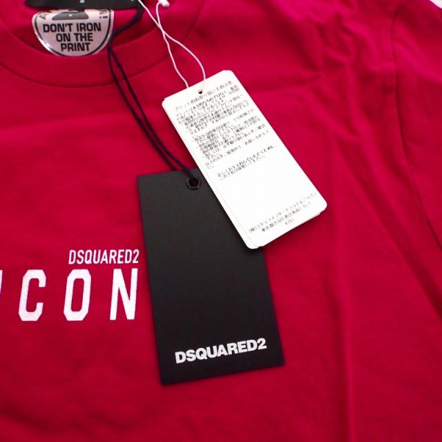 【中古】未使用品 ディースクエアード DSQUARED2 22SS ICON MINI LOGO Ｔシャツ カットソー 半袖 S ピンク S80GC0009 レディース_5