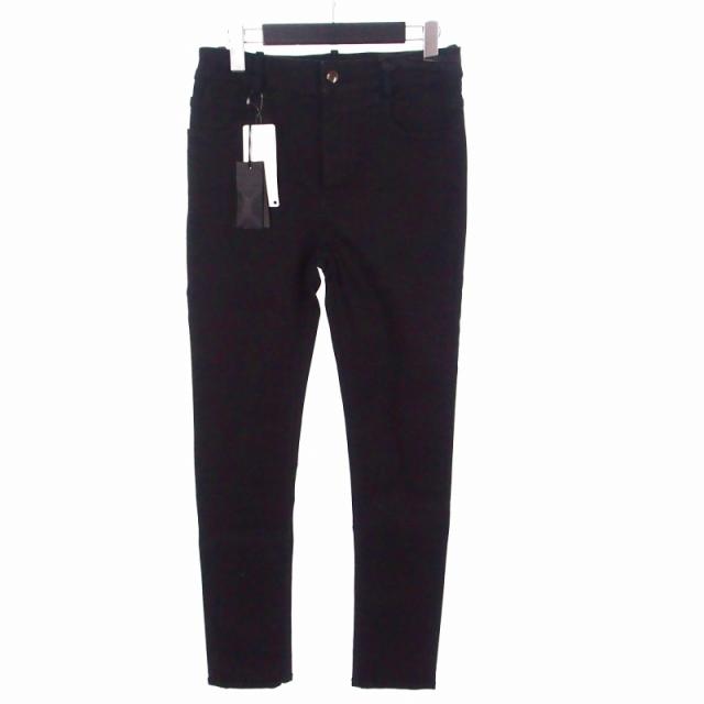 【中古】未使用品 アンドゥムルメステール ANN DEMEULEMEESTER 22AW スキニーデニムパンツ ジーンズ 28 ブラック 黒