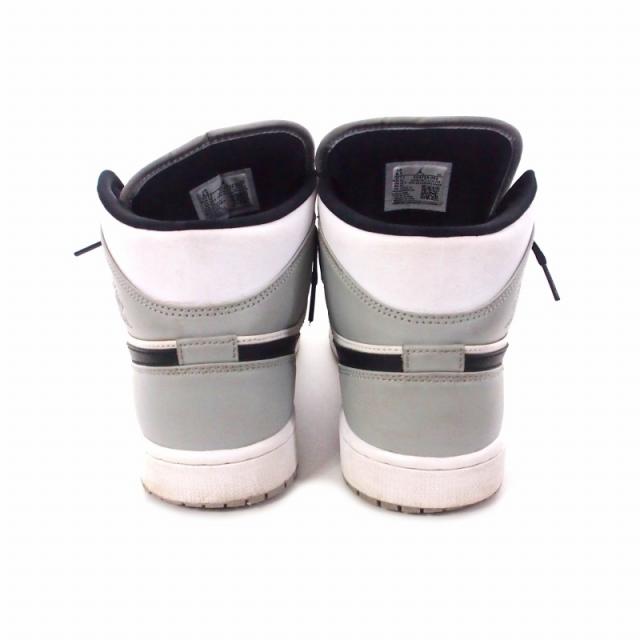 中古】ナイキ NIKE Air Jordan 1 Mid Light Smoke Grey/White/Black