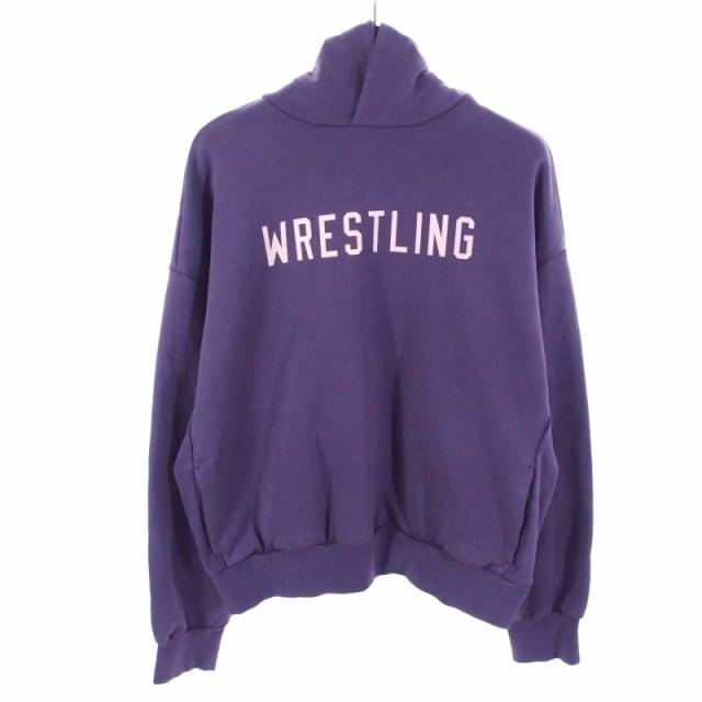 【中古】未使用品 エフオージー エッセンシャルズ スウェットパーカー フーディ M パープル 紫 192BT246217F メンズ