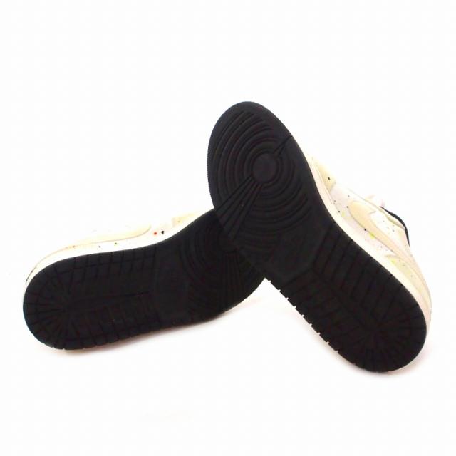 【中古】ナイキ NIKE Air Jordan 1 Low "Brushstroke" ジョーダン1ロー スニーカー シューズ US8.5 26.5cm ホワイト 白