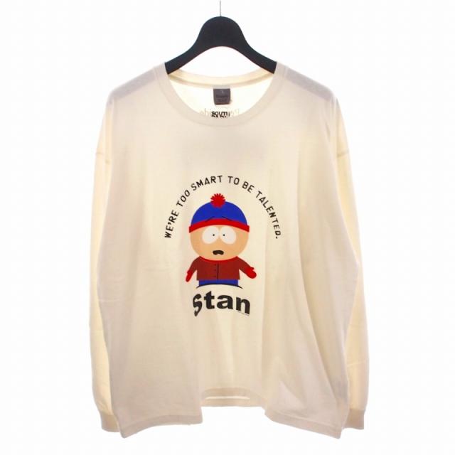 【中古】未使用品 サウスパーク SOUTH PARK STAN LS TEE Tシャツ カットソー 長袖 2 ホワイト 白 メンズ