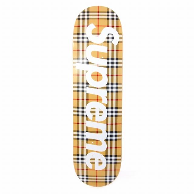 【中古】シュプリーム SUPREME × バーバリー BURBERRY 22SS Skateboard Deck スケボー デッキ マルチカラー その他